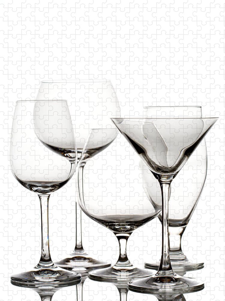 Glassware Jigsaw Puzzle featuring the photograph Glassware #2 by Alexey Stiop