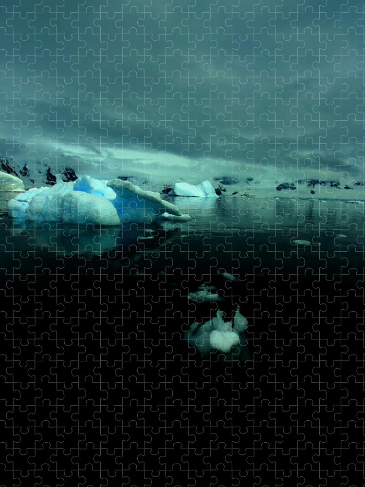 Iceberg Jigsaw Puzzle featuring the photograph Icebergs #1 by Amanda Stadther