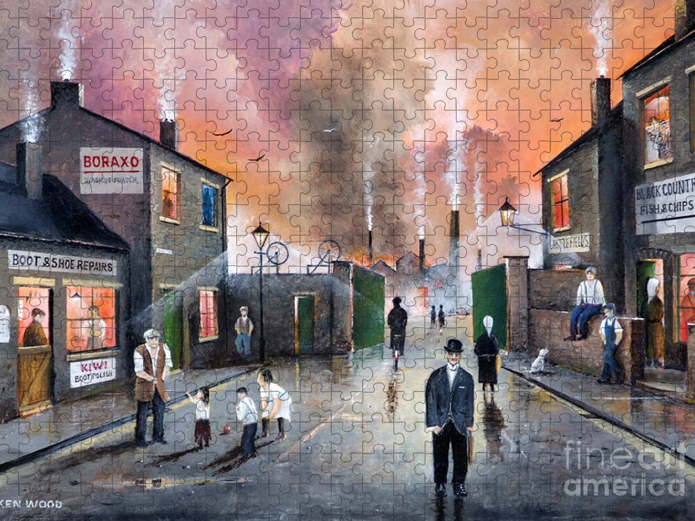 England Jigsaw Puzzle featuring the painting Images Of The Black Country - England by Ken Wood