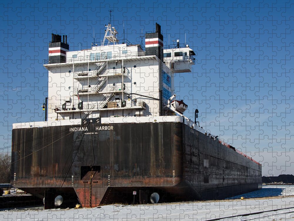 Indiana Harbor Jigsaw Puzzle featuring the photograph Indiana Harbor 4 by Susan McMenamin