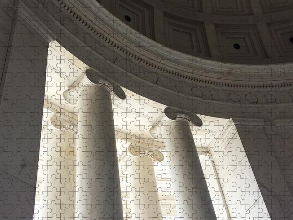 Declaration Of Independence Jigsaw Puzzle featuring the photograph Jefferson Memorial Architecture by Kenny Glover
