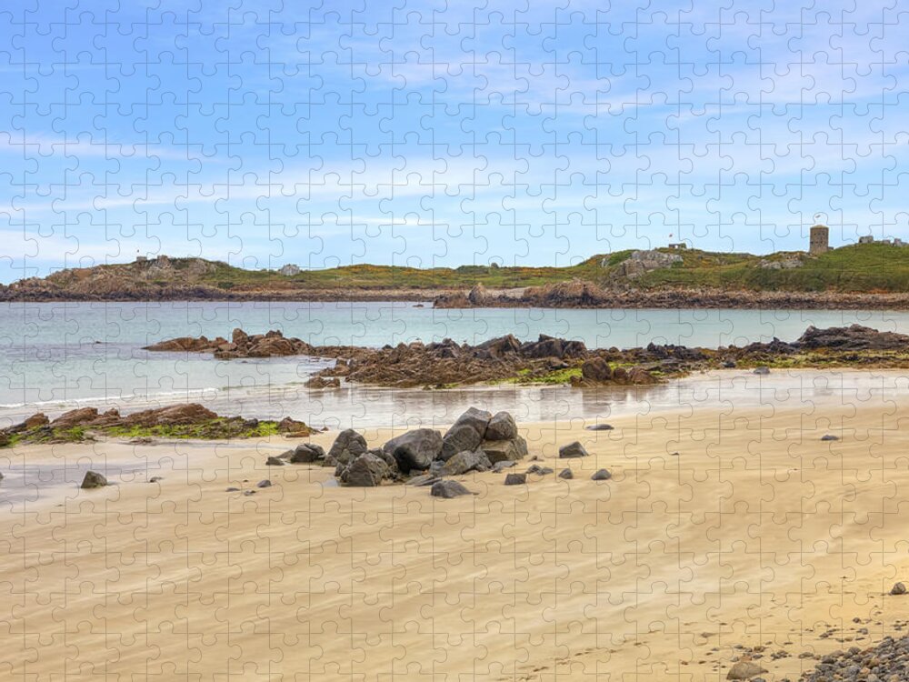 L'ancresse Bay Jigsaw Puzzle featuring the photograph L'Ancresse Bay - Guernsey #1 by Joana Kruse