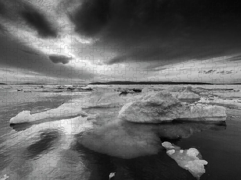 Scenics Jigsaw Puzzle featuring the photograph Melting Sea Ice, Hudson Bay, Canada #1 by Paul Souders