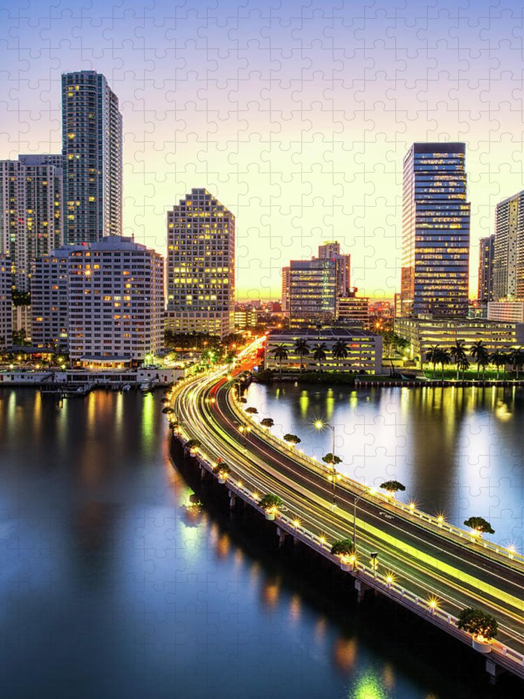 Standing Water Jigsaw Puzzle featuring the photograph Miami #1 by Eddie Lluisma