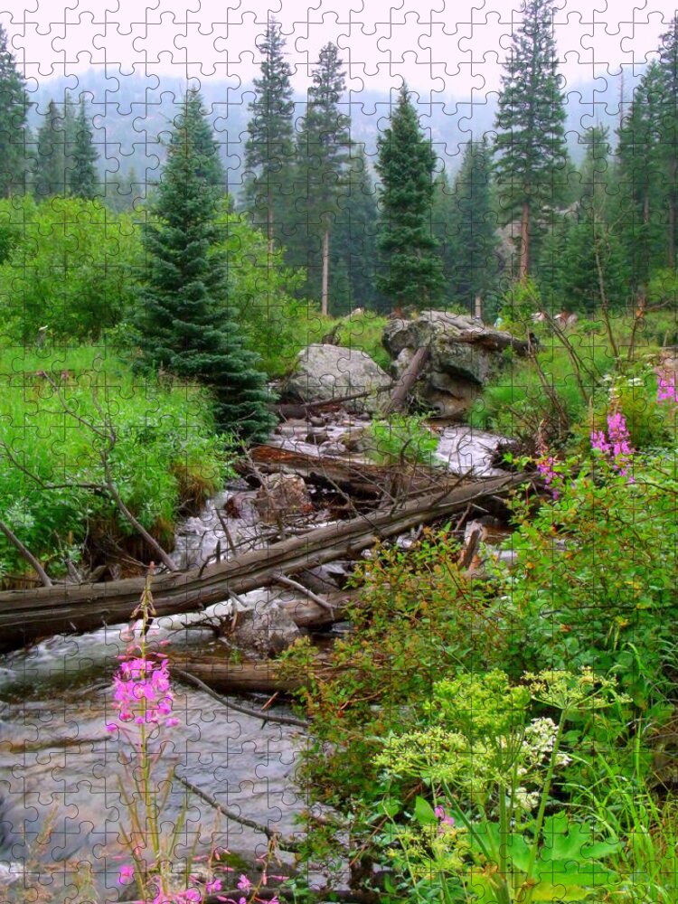 Colorado Jigsaw Puzzle featuring the photograph Misty Mountain #1 by Jessica Myscofski