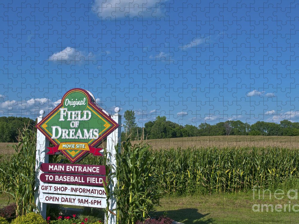 Dyersville Jigsaw Puzzle featuring the photograph Movie Set Of Field Of Dreams #1 by Bill Bachmann