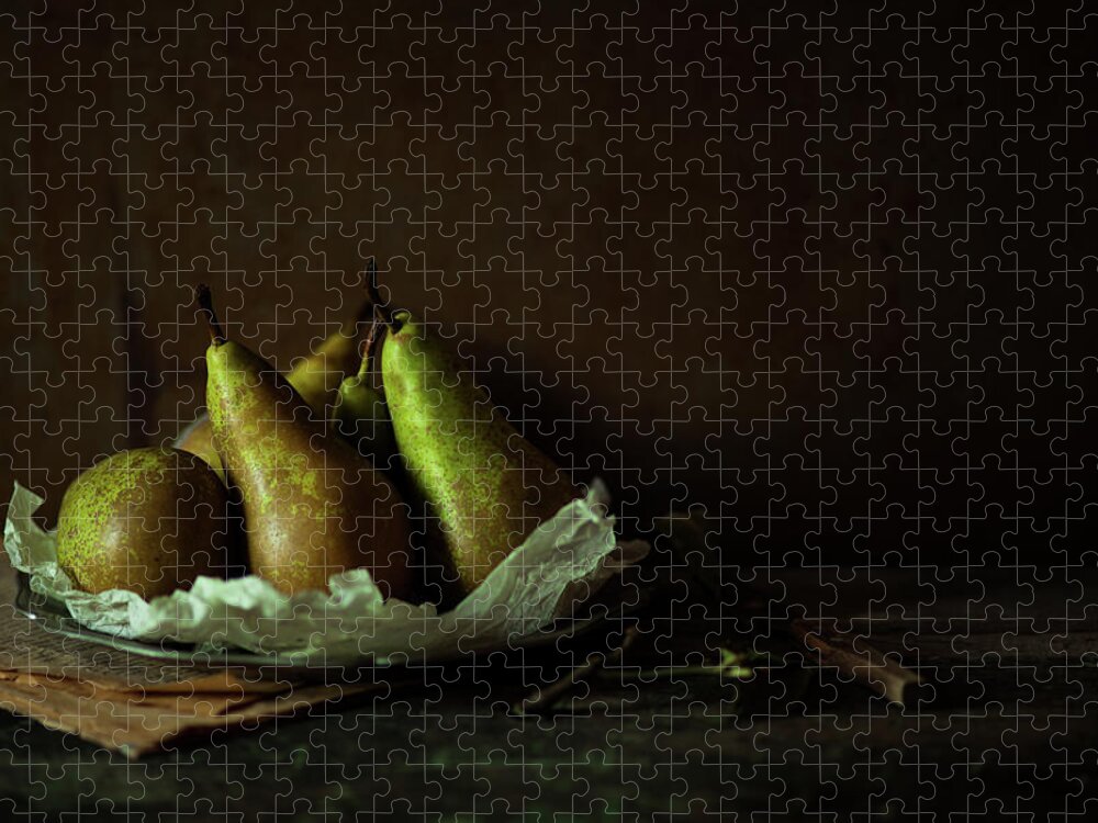 Healthy Eating Jigsaw Puzzle featuring the photograph Pears #1 by Feryersan