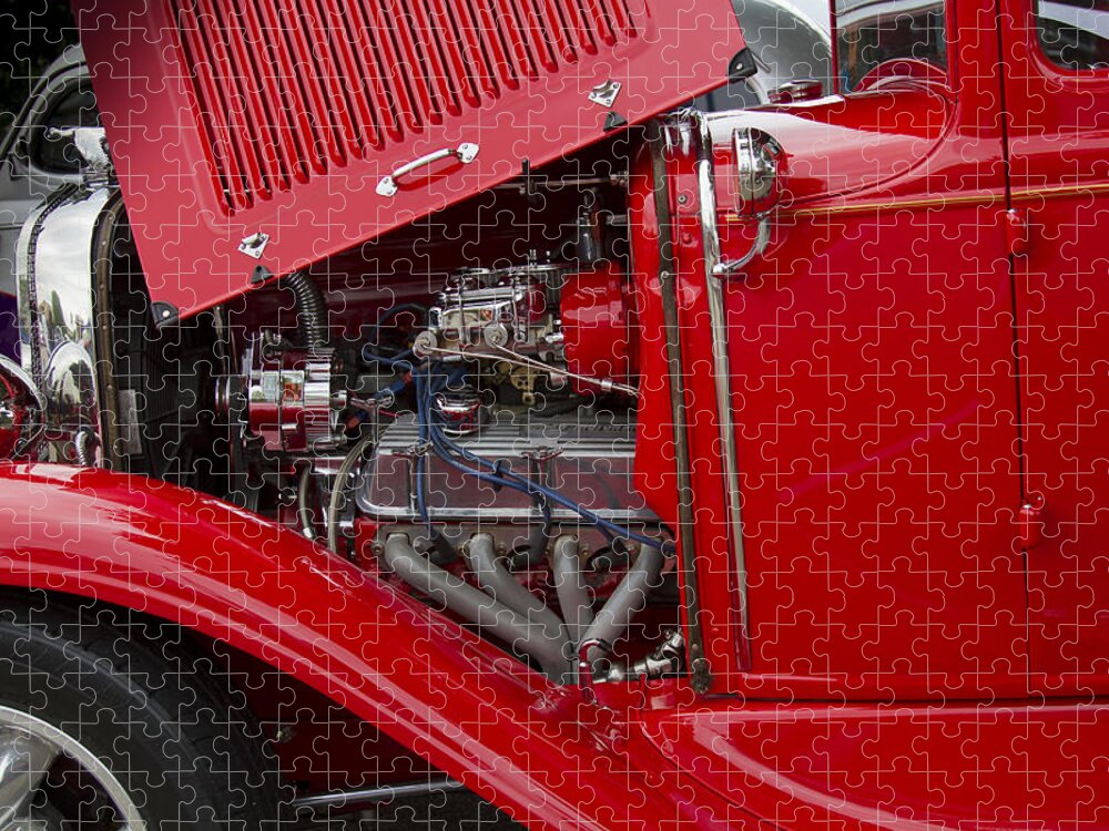 American Jigsaw Puzzle featuring the photograph Plain Cool Rod #1 by Jack R Perry