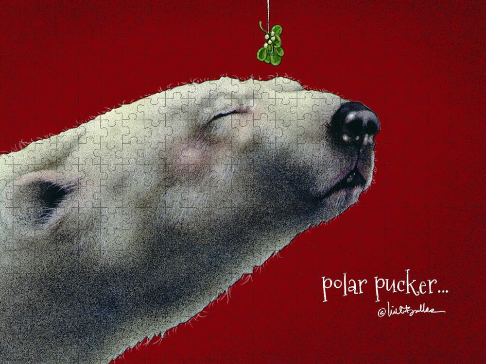 Will Bullas Jigsaw Puzzle featuring the painting Polar Pucker... #2 by Will Bullas