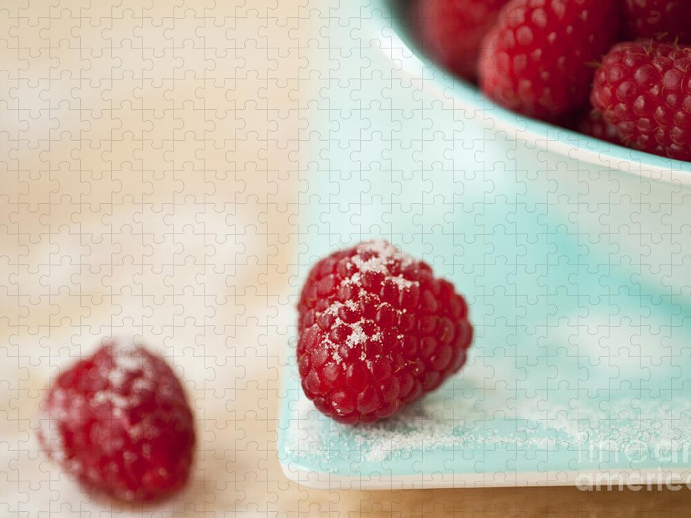 Abundance Jigsaw Puzzle featuring the photograph Raspberries Sprinkled With Sugar by Jim Corwin