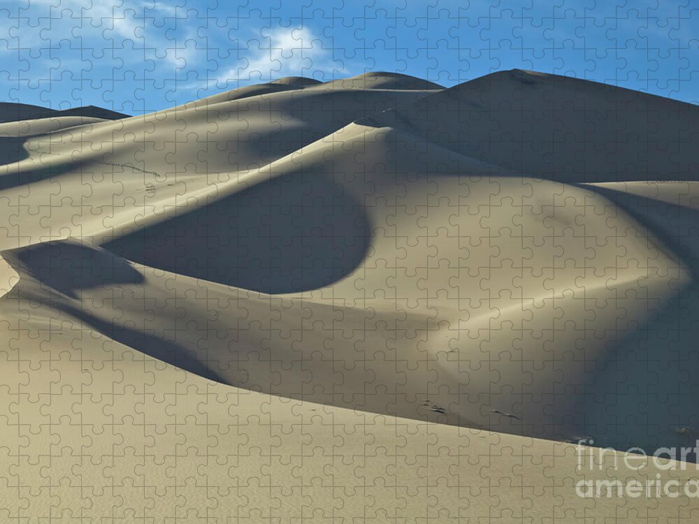 00559255 Puzzle featuring the photograph Sand Dunes In Death Valley by Yva Momatiuk John Eastcott