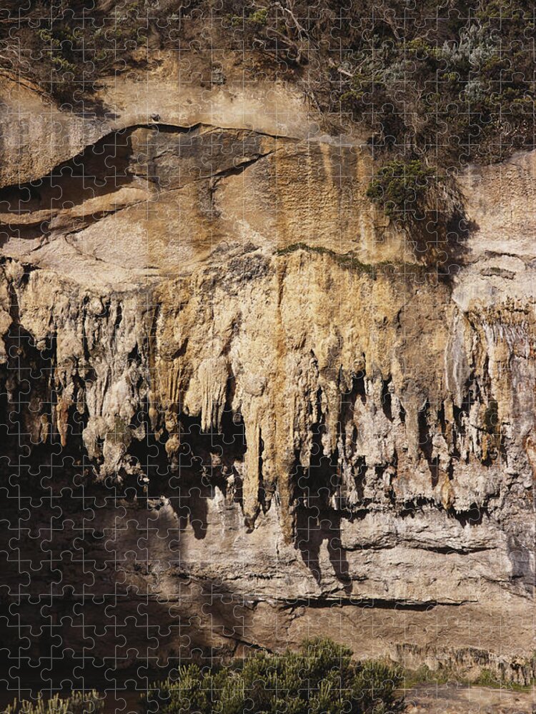 1995 Jigsaw Puzzle featuring the photograph Sand Stalactites In Australia #1 by A.b. Joyce