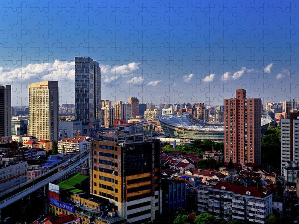 Outdoors Jigsaw Puzzle featuring the photograph Shanghai #1 by Geno's Image