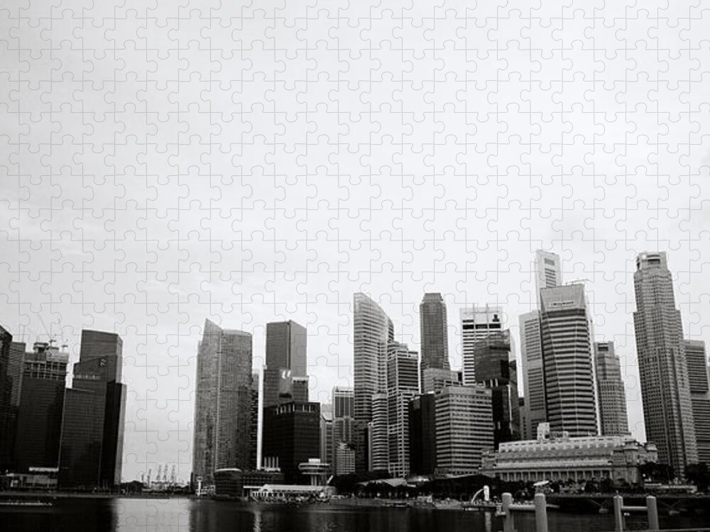 Singapore Jigsaw Puzzle featuring the photograph Singapore Skyline by Shaun Higson