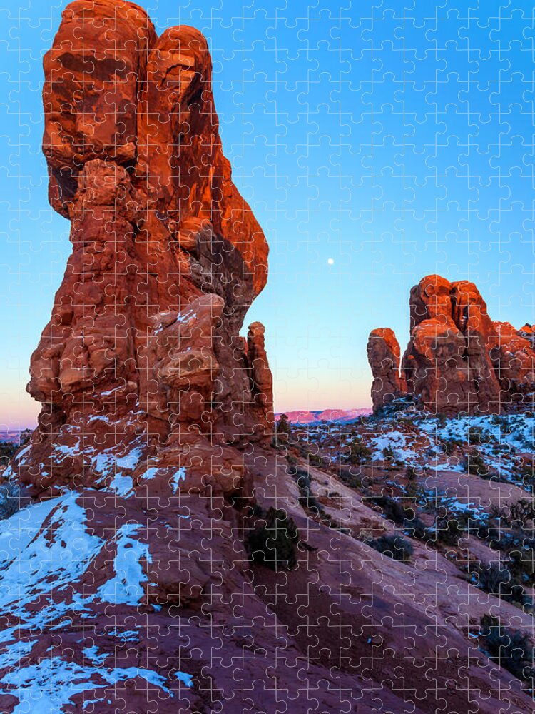 Nightfall Jigsaw Puzzle featuring the photograph Standing Tall by Jonathan Nguyen