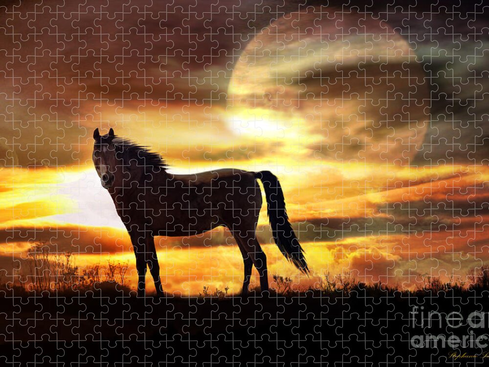 Horse Jigsaw Puzzle featuring the photograph Sunstorm by Stephanie Laird