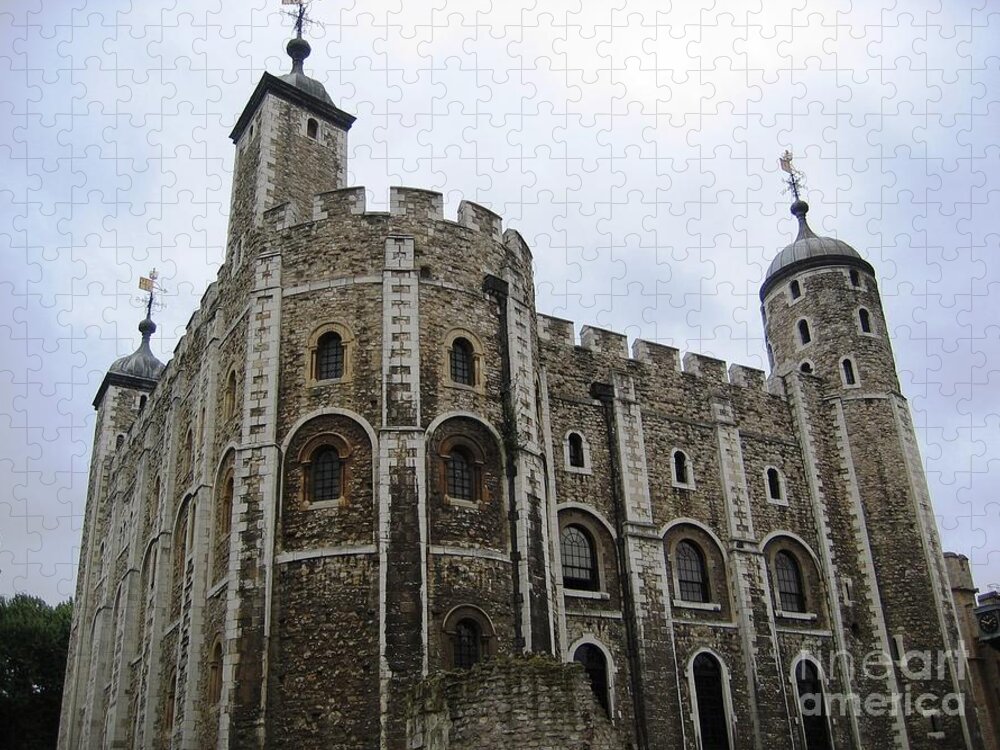 The White Tower Jigsaw Puzzle featuring the photograph The White Tower #2 by Denise Railey