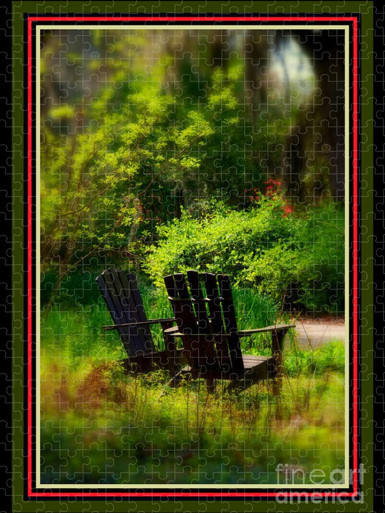 Chairs Jigsaw Puzzle featuring the photograph Time for Coffee #1 by Susanne Van Hulst