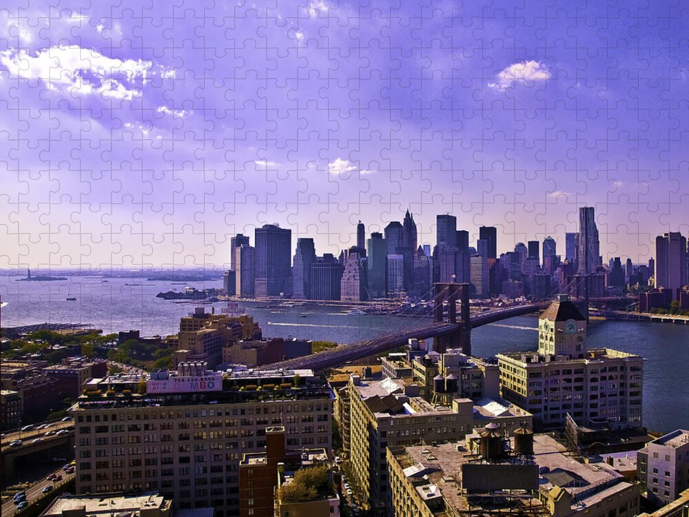 Dumbo Jigsaw Puzzle featuring the photograph View from Dumbo #1 by Madeline Ellis