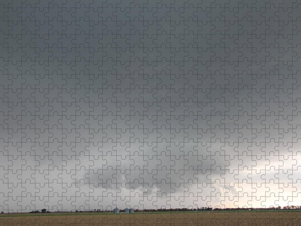 Stormscape Jigsaw Puzzle featuring the photograph Strong Nebraska Supercells #18 by NebraskaSC