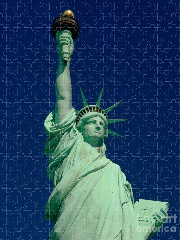 Statue Of Liberty Jigsaw Puzzle featuring the photograph Statue Of Liberty #12 by Rafael Macia