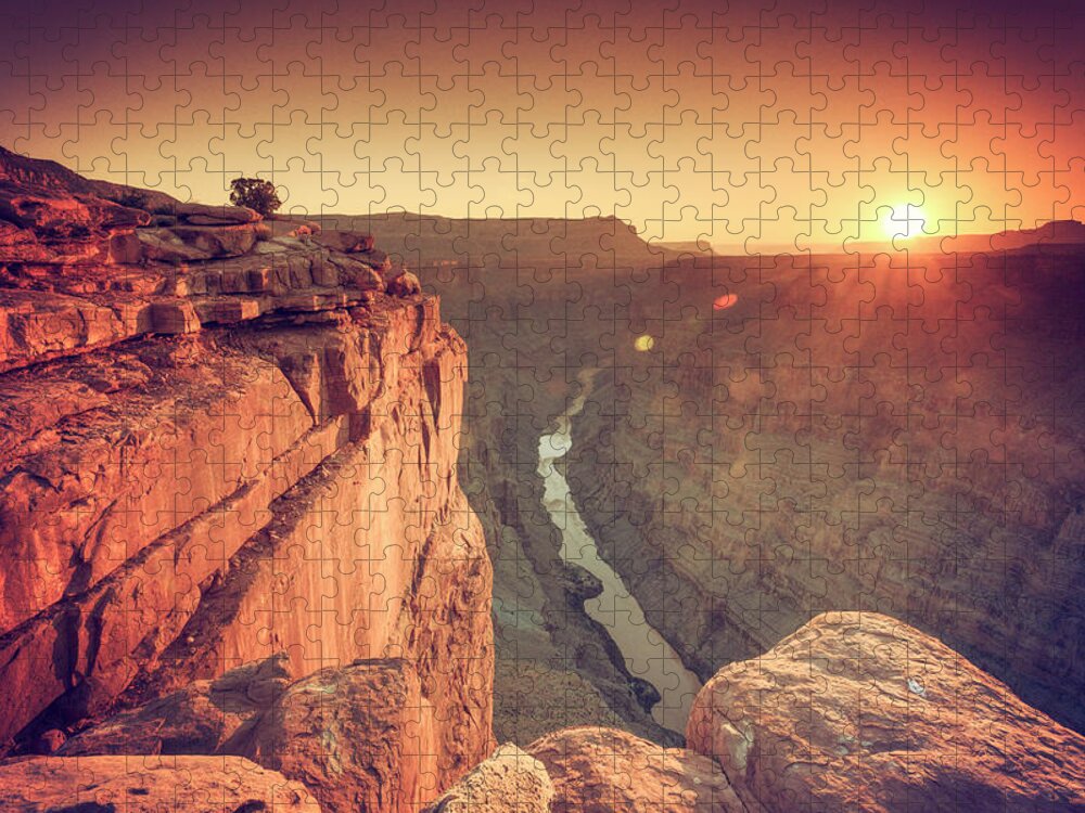 Scenics Jigsaw Puzzle featuring the photograph Grand Canyon National Park #16 by Michele Falzone