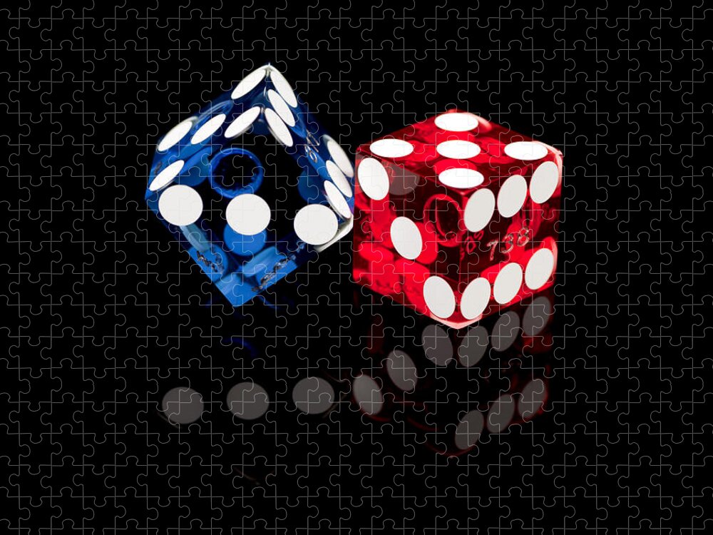 Dice Jigsaw Puzzle featuring the photograph Colorful Dice by Raul Rodriguez