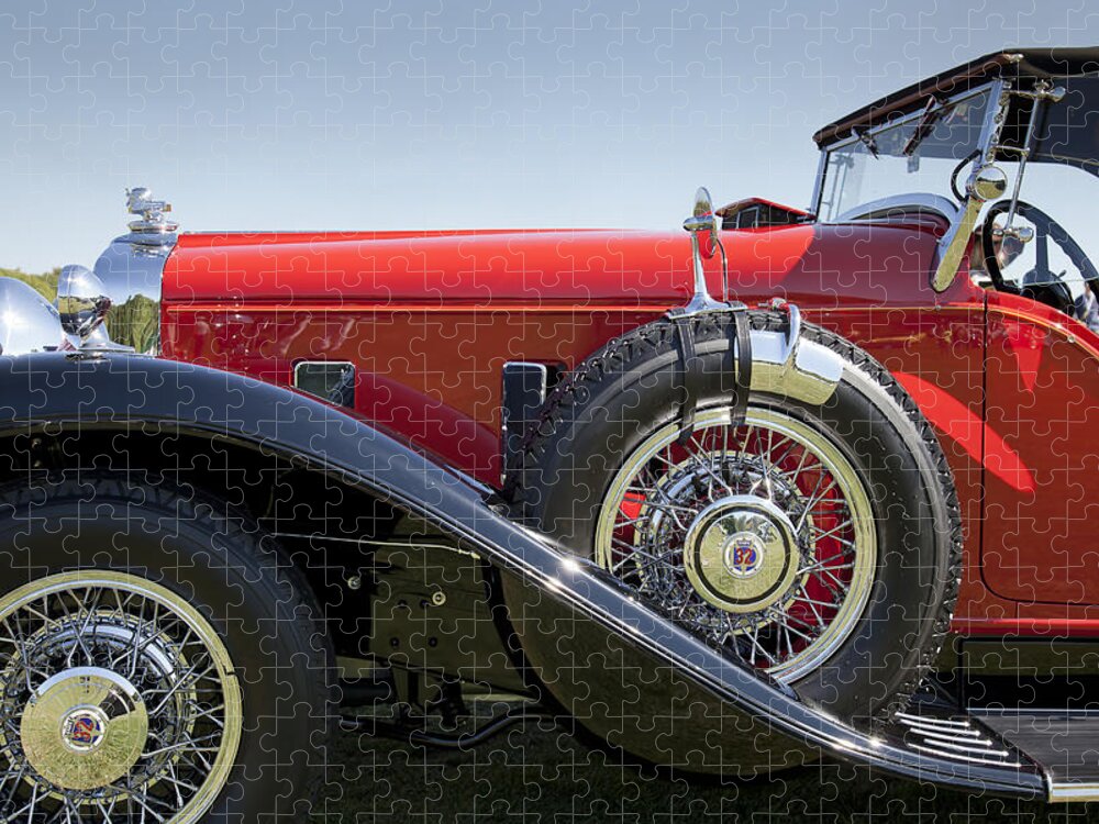 1932 Jigsaw Puzzle featuring the photograph 1932 Stutz Bearcat DV32 by Jack R Perry