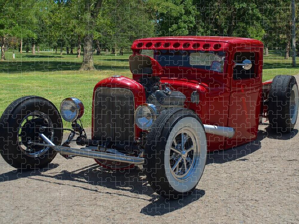 1934 Jigsaw Puzzle featuring the photograph 1934 Ford Pickup Truck Hot Rod by Tim McCullough
