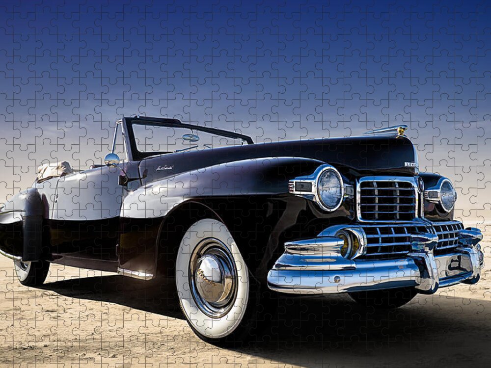 Car Jigsaw Puzzle featuring the digital art 1947 Lincoln Continental by Douglas Pittman