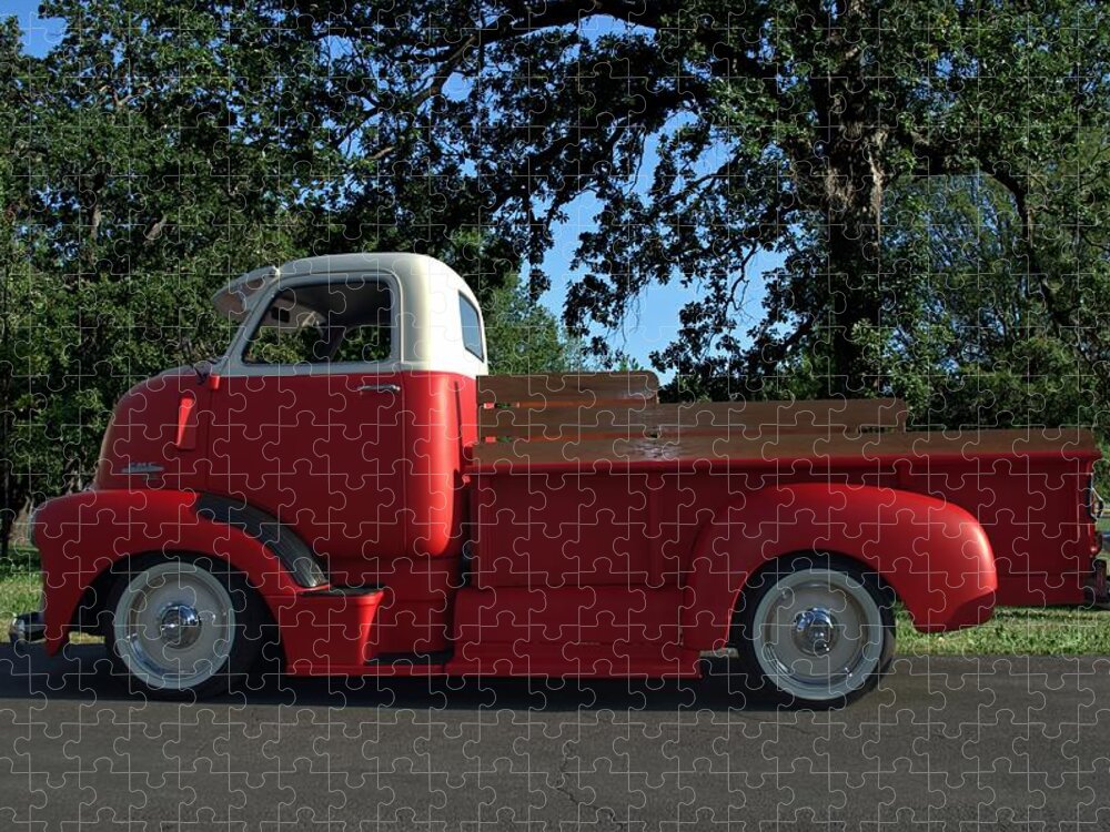 1949 Jigsaw Puzzle featuring the photograph 1949 GMC COE Custom Pickup Truck by Tim McCullough