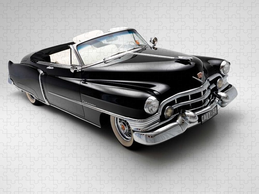 Car Jigsaw Puzzle featuring the photograph 1950 Cadillac Convertible by Gianfranco Weiss