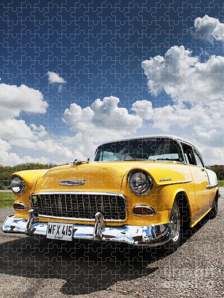 Chevrolet Jigsaw Puzzle featuring the photograph 1955 Chevrolet by Tim Gainey