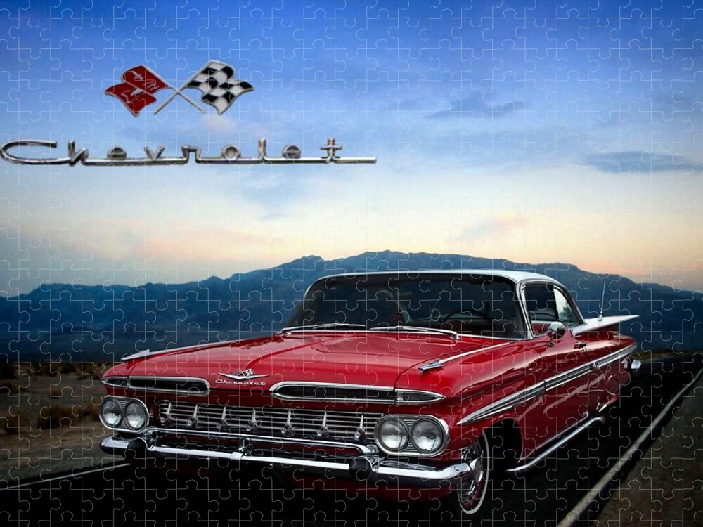 1959 Jigsaw Puzzle featuring the photograph 1959 Chevrolet Impala by Tim McCullough