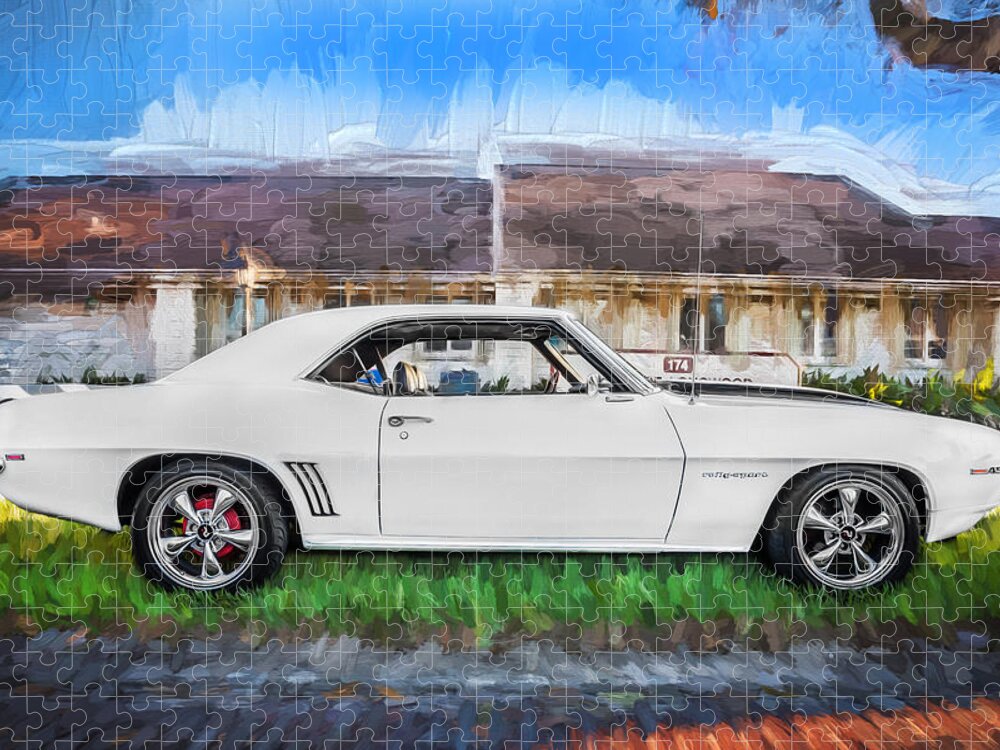 1969 Chevrolet Camaro Jigsaw Puzzle featuring the photograph 1969 Chevy Camaro RS Painted  by Rich Franco