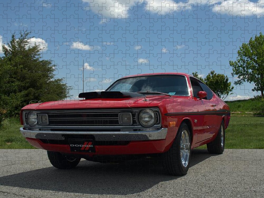1972 Jigsaw Puzzle featuring the photograph 1972 Dodge Demon by Tim McCullough