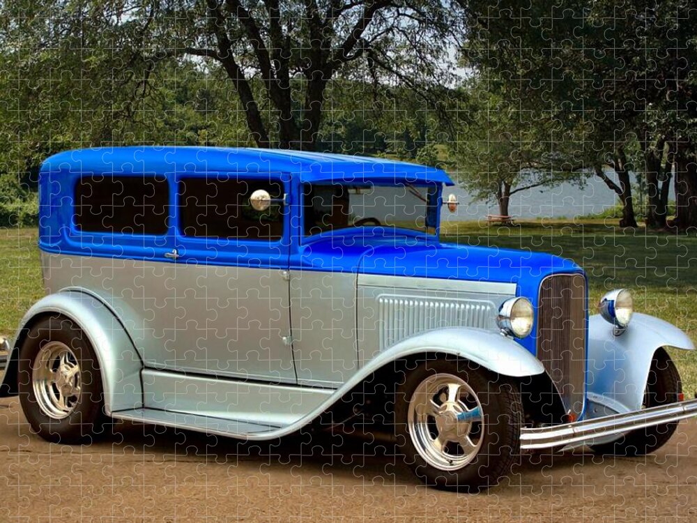 1931 Jigsaw Puzzle featuring the photograph 1931 Ford Sedan Hot Rod #2 by Tim McCullough