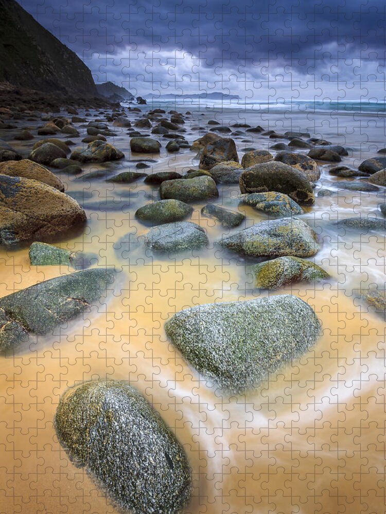 Campelo Jigsaw Puzzle featuring the photograph Campelo Beach Galicia Spain #2 by Pablo Avanzini