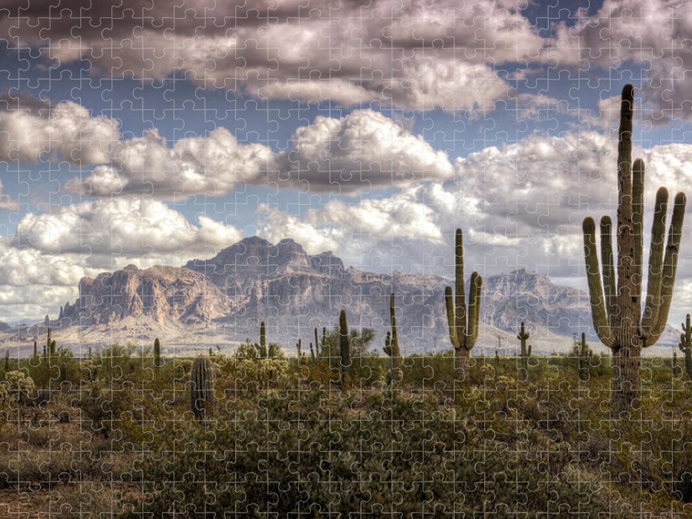 Arizona Jigsaw Puzzle featuring the photograph Chasing Clouds #1 by Saija Lehtonen