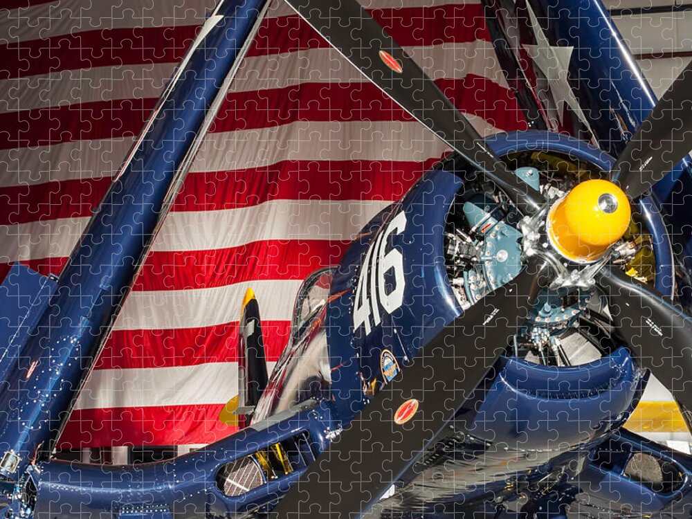 F4u Jigsaw Puzzle featuring the photograph Corsair #1 by David Hart