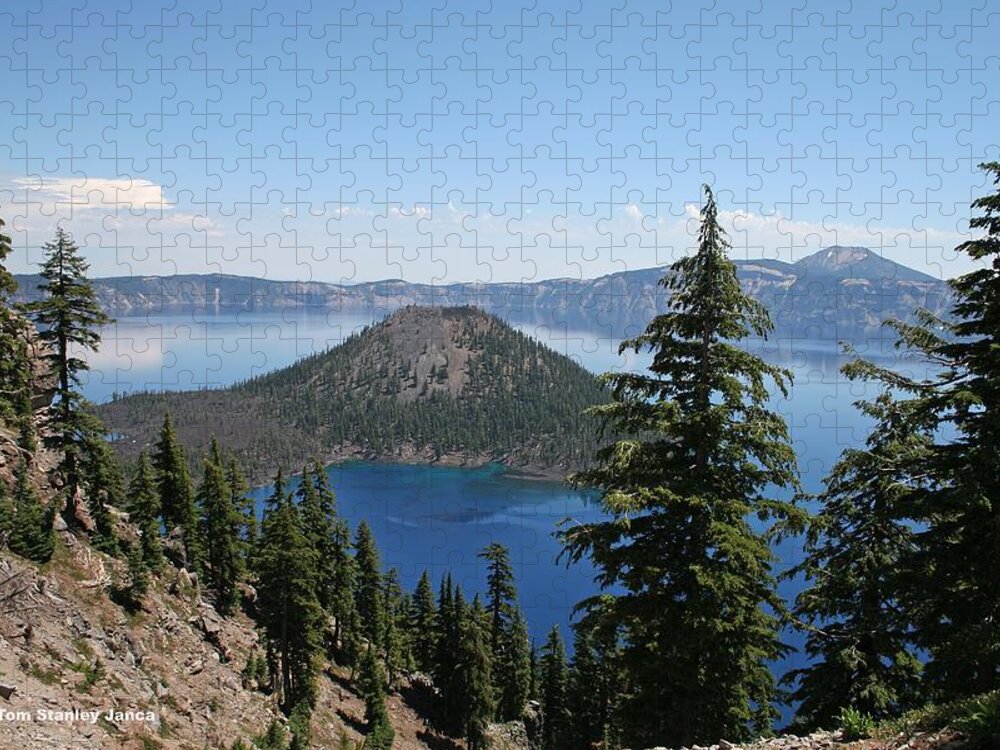 Crater Lake Oregon Jigsaw Puzzle featuring the photograph Crater Lake Oregon #1 by Tom Janca