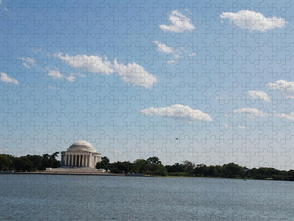 Declaration Of Independence Jigsaw Puzzle featuring the photograph Memorial by the Water by Kenny Glover