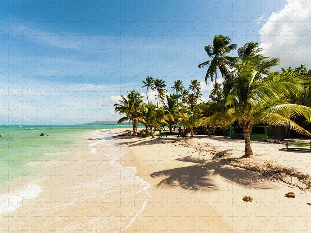 Tranquility Jigsaw Puzzle featuring the photograph Pigeon Point, Tobago #2 by John Harper