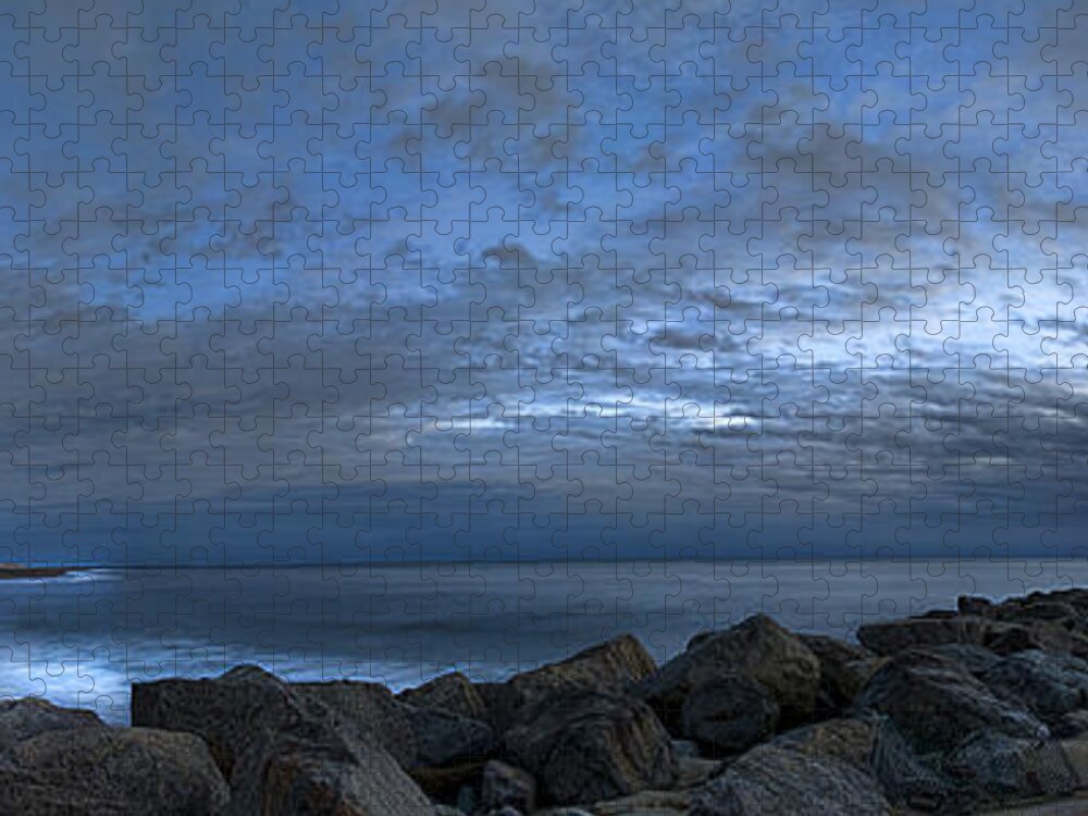 Panoramic Jigsaw Puzzle featuring the photograph Plum Island by Rick Mosher