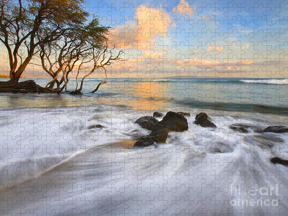 Hawaii Jigsaw Puzzle featuring the photograph Lahaina Sunset Tides by Michael Dawson