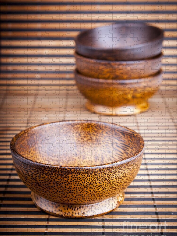 Wooden Bowls Jigsaw Puzzle by THP Creative - Fine Art America