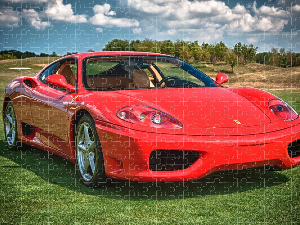 2001 Ferrari Jigsaw Puzzle featuring the photograph 2001 Ferrari 360 Modena by Sebastian Musial