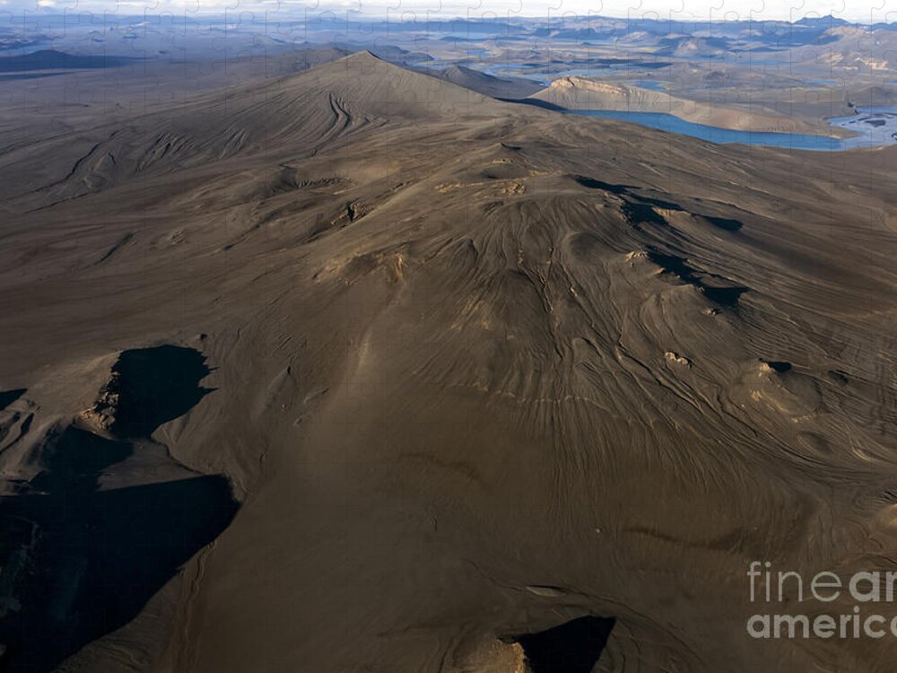Water Jigsaw Puzzle featuring the photograph Iceland Aerial Photo #28 by Gunnar Orn Arnason