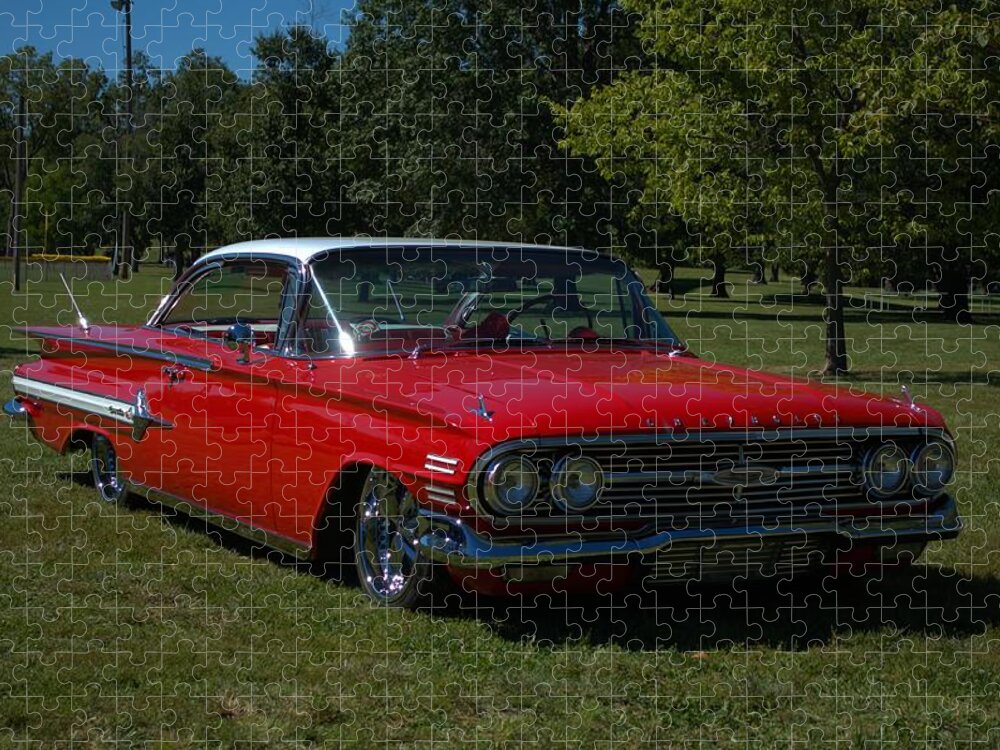 1960 Chevrolet Jigsaw Puzzle featuring the photograph 1960 Chevrolet Impala #3 by Tim McCullough