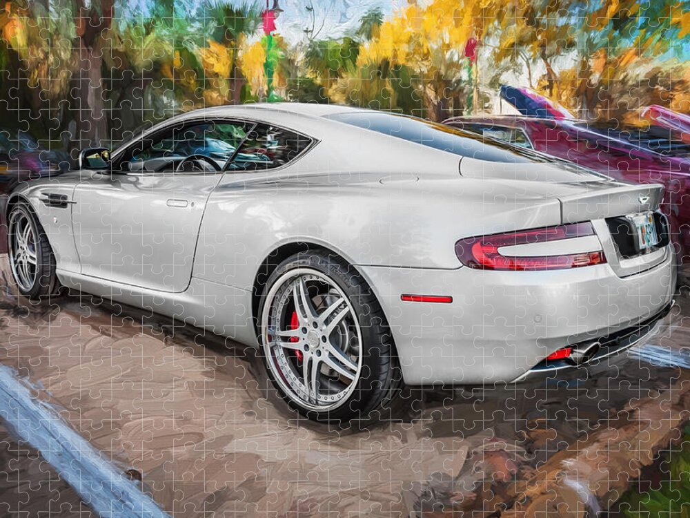 2007 Aston Martin Jigsaw Puzzle featuring the photograph 2007 Aston Martin DB9 Coupe Painted #3 by Rich Franco